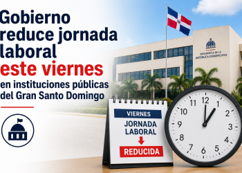 Sede de una institución pública del Gran Santo Domingo, donde la jornada laboral concluirá a la 1:00 de la tarde por la inauguración de los Juegos Centroamericanos 2026.