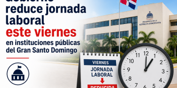 Sede de una institución pública del Gran Santo Domingo, donde la jornada laboral concluirá a la 1:00 de la tarde por la inauguración de los Juegos Centroamericanos 2026.