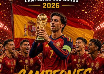 La selección de España celebra la conquista de la Copa Mundial de la FIFA 2026 tras vencer 1-0 a Argentina en la prórroga con un gol de Ferran Torres, logrando su segundo título mundial bajo la dirección de Luis de la Fuente.